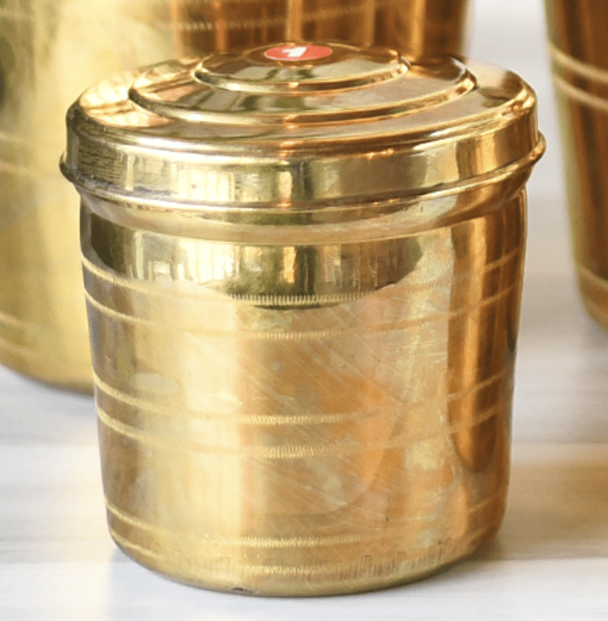 BRASS STORAGE CONTAINER 6 SIZES