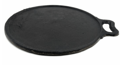 பருவப்படுத்தப்பட்ட வார்ப்பு இரும்பு தோசை தவா (12″) &amp; இரும்பு தோசை டர்னர் காம்போ