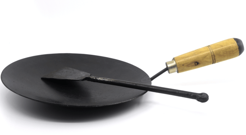 SEASONED IRON ROTI TAWA & IRON DOSA TURNER COMBO-2