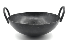 SEASONED IRON KADAI, SEASONED IRON FLAT KADAI, SEASONED IRON DOSA TAWA & IRON DOSA TURNER COMBO-5