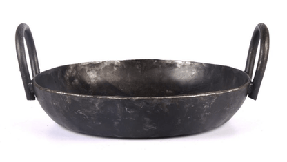 பதப்படுத்தப்பட்ட இரும்புக் கடாய், பதப்படுத்தப்பட்ட இரும்புத் தட்டையான கடாய், பதப்படுத்தப்பட்ட இரும்பு தோசை தாவா &amp; இரும்பு தோசை டர்னர் சேர்க்கை