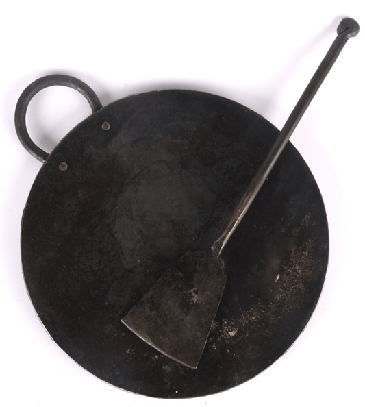 10″ பருவகால இரும்பு தோசை தவா &amp; இரும்பு தோசை டர்னர் காம்போ