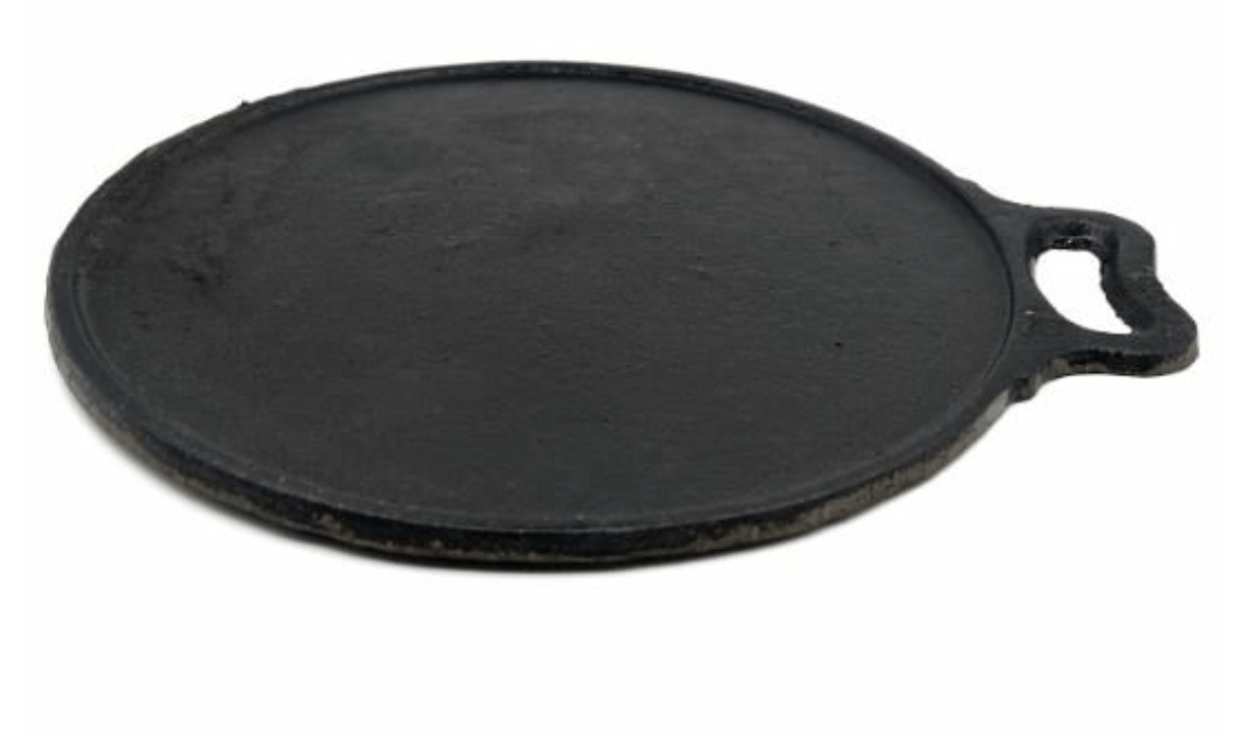 SEASONED CAST IRON SKILLET, SEASONED CAST IRON DOSA TAWA & SEASONED IRON FLAT KADAI COMBO-4