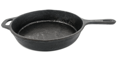 सीज़न्ड कास्ट आयरन स्किलेट, सीज़न्ड कास्ट आयरन डोसा तवा और सीज़न्ड आयरन फ्लैट कढ़ाई कॉम्बो