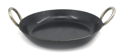 SEASONED IRON ETHNIC FLAT BOTTOM KADAI-2