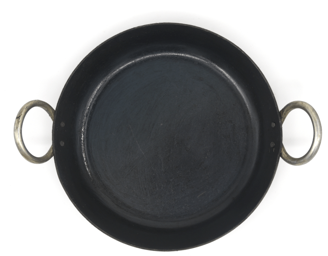 SEASONED IRON ETHNIC FLAT BOTTOM KADAI