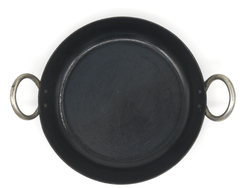 SEASONED IRON ETHNIC FLAT BOTTOM KADAI-1