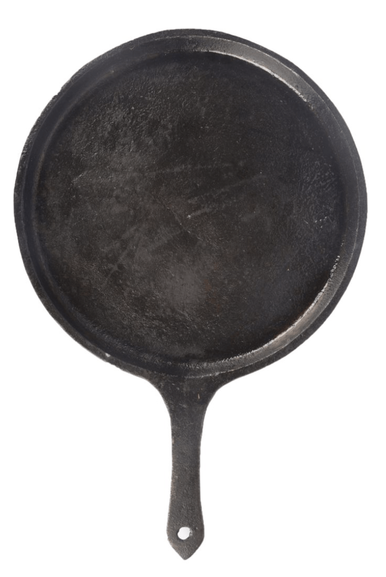 SEASONED CAST IRON TAWA WITH HANDLE FOR DOSA / CHAPATI / ROTI