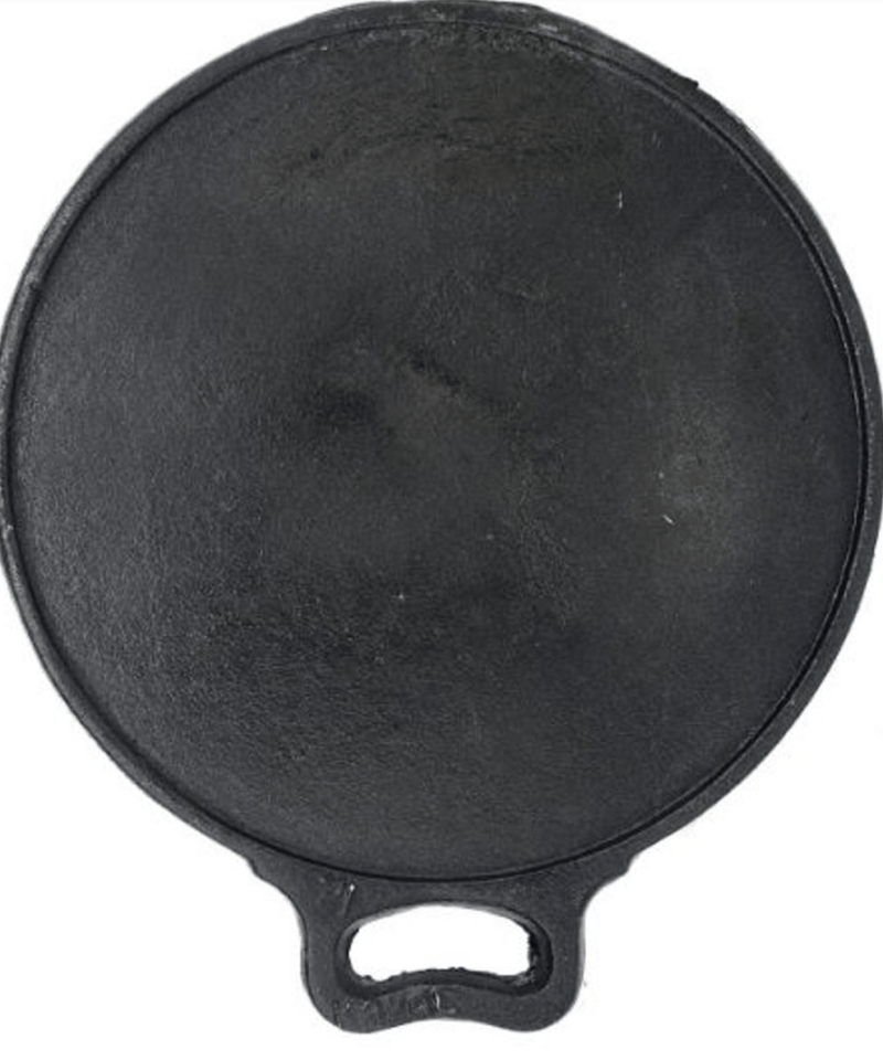 CAST IRON TAWA – WELL SEASONED AND READY TO USE – PERFECT FOR COOKING A VARIETY OF DISHES SUCH AS DOSA, CHAPATI, UTTAPAM, AND EVEN PANCAKES-1