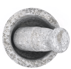 SOAPSTONE MORTAR AND PESTLE-1