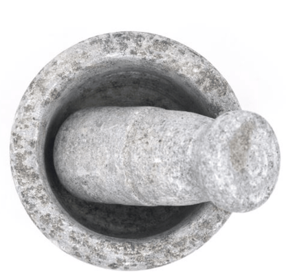 SOAPSTONE MORTAR AND PESTLE