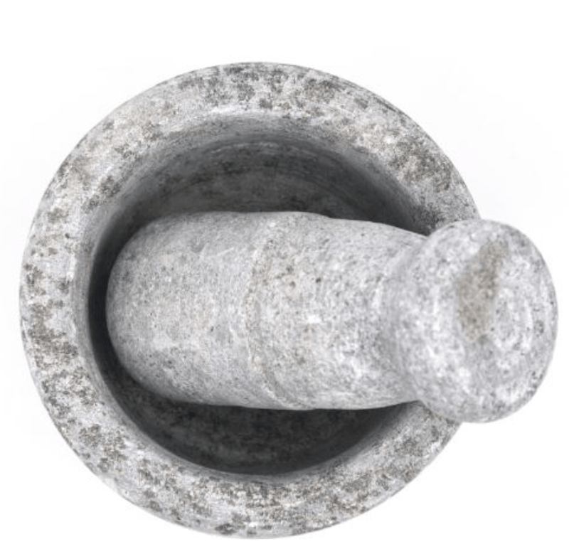 SOAPSTONE MORTAR AND PESTLE-1