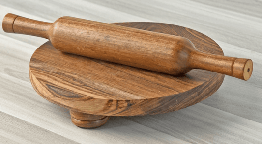 WOODEN CHAKLA & BELAN (CHAPATHI ROLLER)
