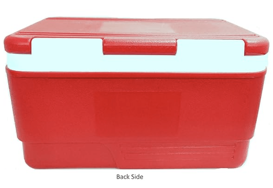 Aristo Plastic Insulated Chiller Ice Box, 60 Liter, Red