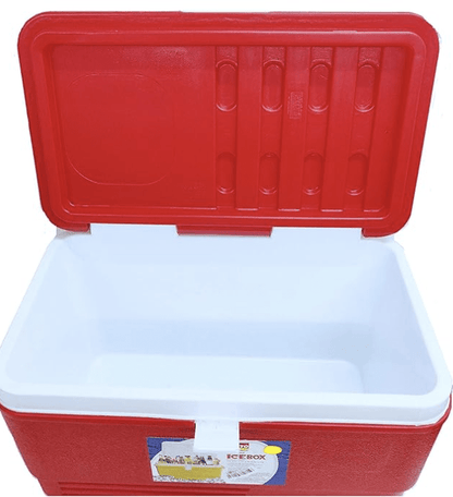 Aristo Plastic Insulated Chiller Ice Box, 60 Liter, Red