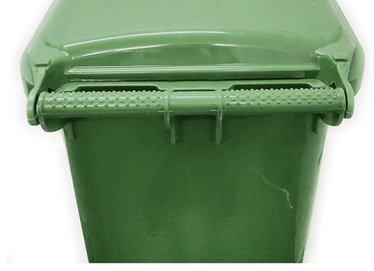 ARISTO Plastic Manual-Lift Garbage Waste Trash Bucket Dustbin with Wheels and Lid (120 L, Green
