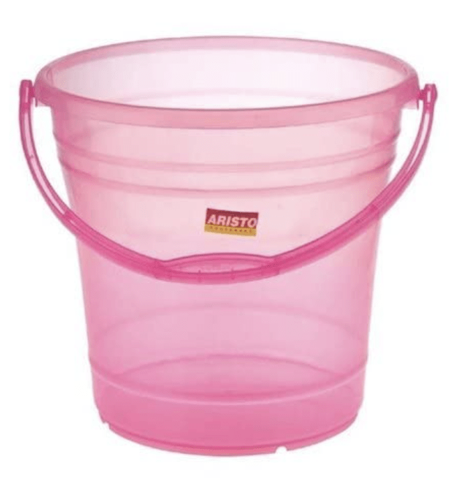 Aristo Dyna3 Plastic Bathroom Bucket - 3.0 Litre (Colour May Vary), (19(D) x 16.6 CM)