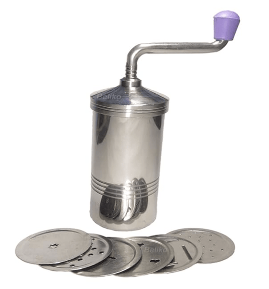 Steel Idiyappam Maker Press Maker Sev Sancha Maker Sevai Nazhi Murukku Gathiya nool puttu Chakli Maker with 6 Different Jalis