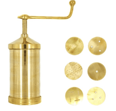 Brass Indian Made Sevanazhi Chakli Press/Sancha/Murukku/Gathiya/janthikulu/Idiyappam Maker Machine with Free 6 Different Jalis-1