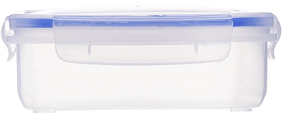 Aristo Lock & Fresh 301 Plastic Storage Container - 1100 ML, Transparent Clear, large (LOCK&FRESH301) (22 x 15.5 x 6cm)