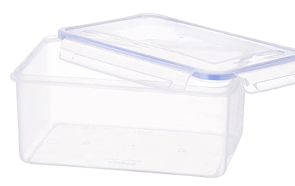 Aristo Lock & Fresh 302 Plastic Storage Container - 2200 ML, Transparent Clear, large (LOCK&FRESH302), (22 x 15.5 x 14.5) cm