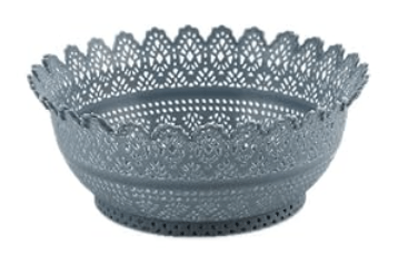 Aristo 111 Misty Plastic Multipurpose Sturdy Storage Baskets for Cosmetics Office Fruit Vegetable Stationary Home Basket 1.8 Litre - Pack of 1