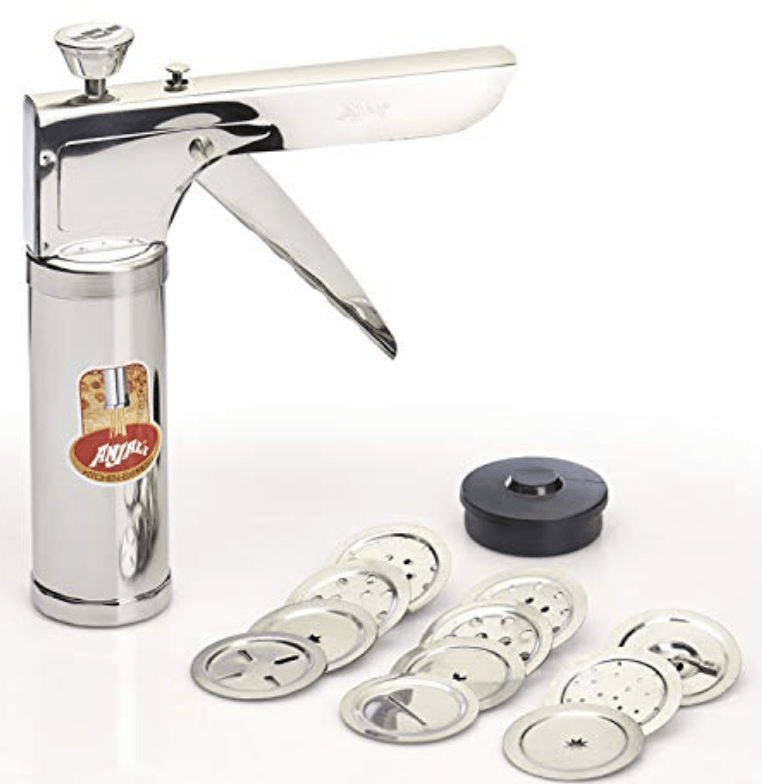 Anjali Set of 12 Stailess Steel Jalis/Pattern Discs Kitchen Press