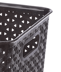 ARISTO Plastic Storage Basket Wthout Lid 8.5 LTR (31 x 24 x 14 cm), color may vary, medium (SOLITAIRE 223 Wthout Lid)-2
