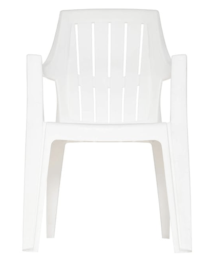 Supreme Turbo Super Plastic Chair (Milky White, Set of 4)