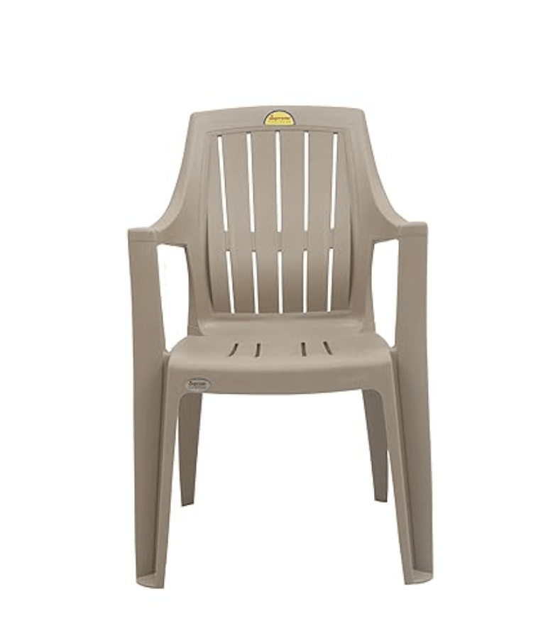Supreme Turbo Plastic Super Chairs (Set of 4, Dark Beige)