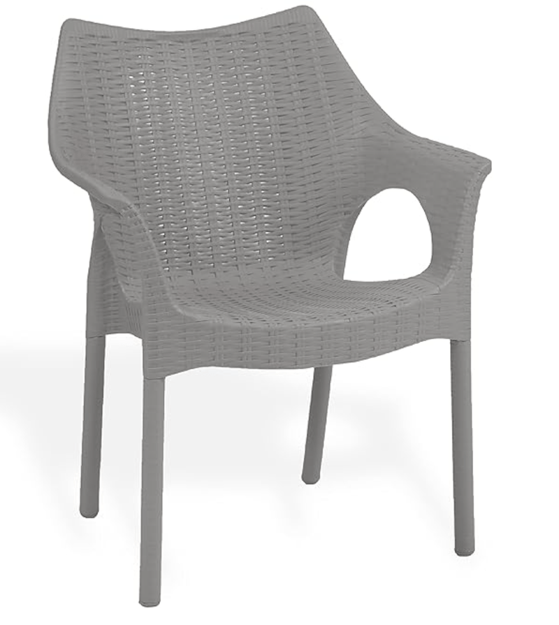 Supreme chairs Cambridge Heavy Plastic Chair | Oversized Arm Chair for Garden and Outdoor 250Kg Weight Bearing Capacity 1 Chair-4