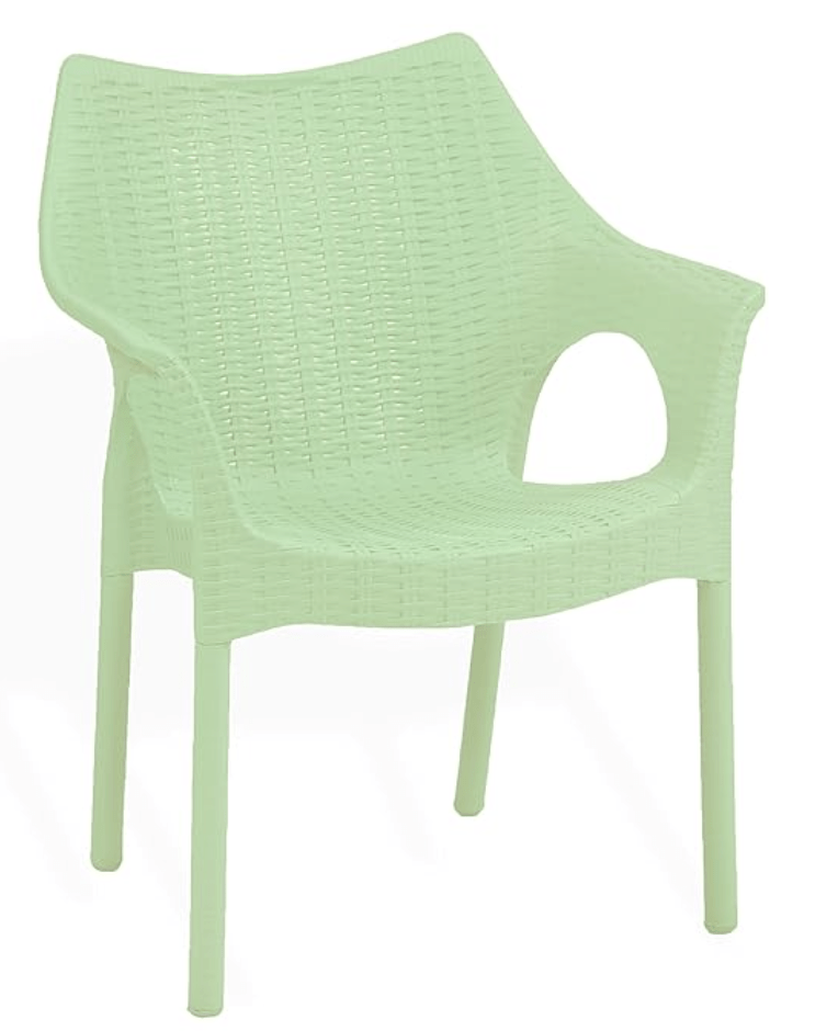 Supreme chairs Cambridge Heavy Plastic Chair | Oversized Arm Chair for Garden and Outdoor 250Kg Weight Bearing Capacity 1 Chair-3