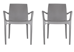 Supreme Texas Plastic Chair (Champange, Set of 2)-1