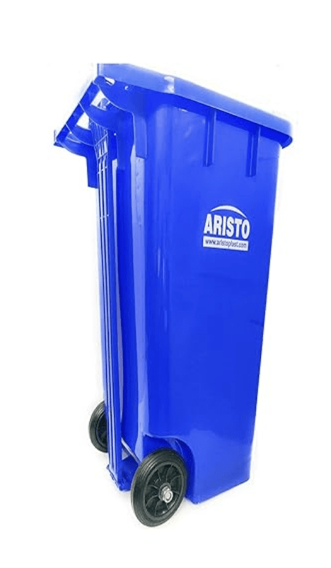 ARISTO Plastic Wheel Step-On Pedal Garbage Waste Dustbin (65 LTR)-2