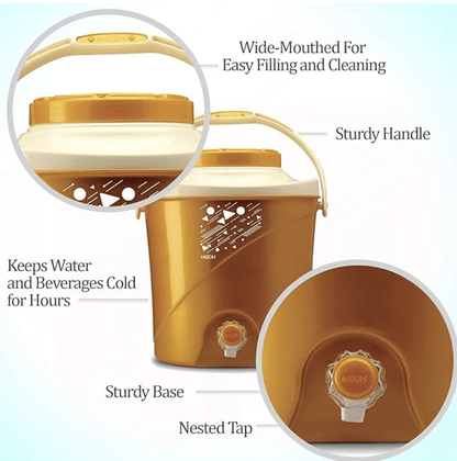 மில்டன் கூல் ஸ்டாலியன் 5 இன்சுலேட்டட் பிளாஸ்டிக் வாட்டர் ஜக், 4.7 லிட்டர், 1 பீஸ் 
