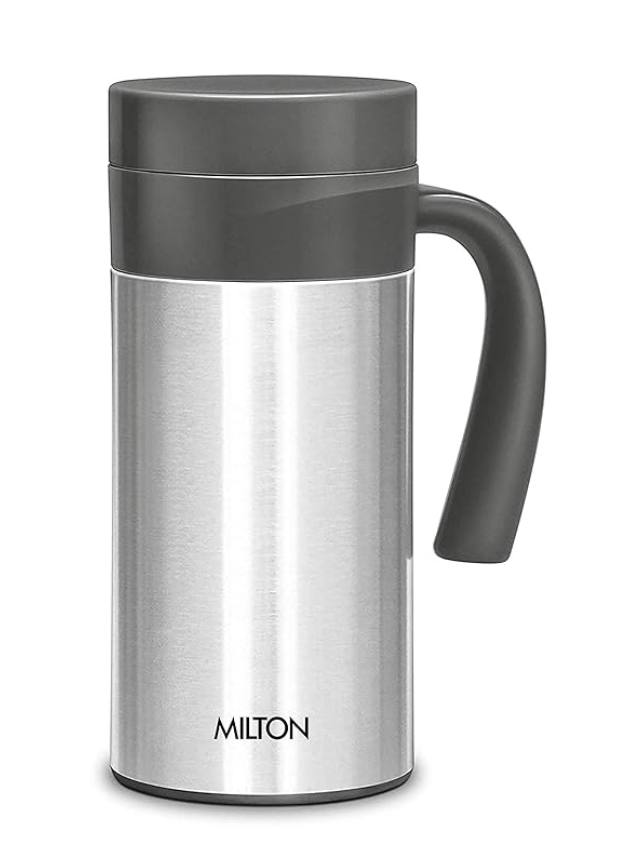 Milton Flagon Thermosteel Vacuum Insulated Flask, 400 ml, Steel