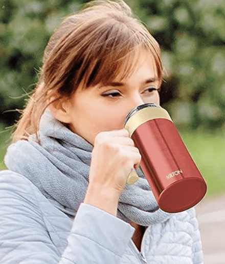 Milton Flagon Thermosteel Vacuum Insulated Flask, 400 ml, Steel