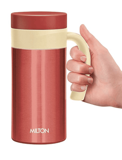 Milton Flagon Thermosteel Vacuum Insulated Flask, 400 ml, Steel-1