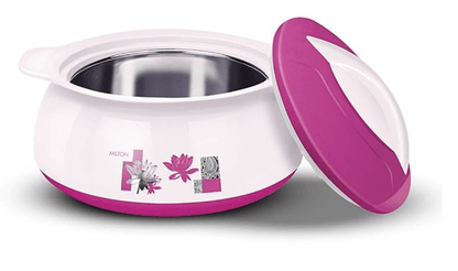 மில்டன் டெலிஷ் 2500 இன்சுலேட்டட் இன்னர் ஸ்டெயின்லெஸ் ஸ்டீல் கேசரோல், 2200 மிலி, மில்கி ஒயிட் 