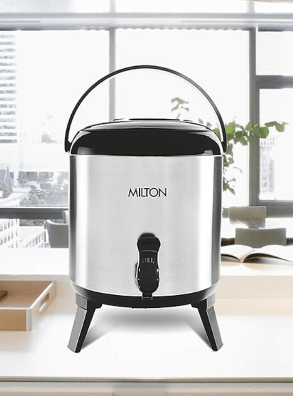 Milton Stellar 6 Thermosteel Water Jug, 5.7 Litres, Steelplain