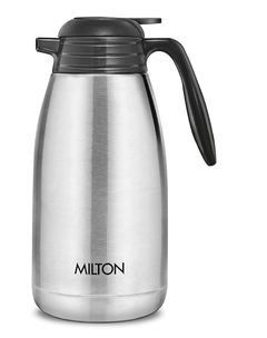 Milton Classic 2000 Thermosteel 24 Hours Hot or Cold Carafe, 2000 ml, Silver | Double Walled | Rust Proof | Food Grade | Easy to Carry | Tea, Coffee, Juice-4