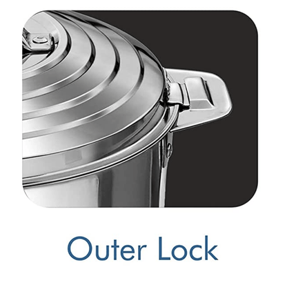 மில்டன் கேலக்ஸியா இரட்டை சுவர் ஸ்டெயின்லெஸ் ஸ்டீல் கேசரோல், 3 தொகுப்பு, (1.2 லிட்டர், 2.09 லிட்டர், 2.45 லிட்டர்), வெள்ளி | PU இன்சுலேட்டட் | இரட்டை சுவர் | சூடான மற்றும் குளிர் 