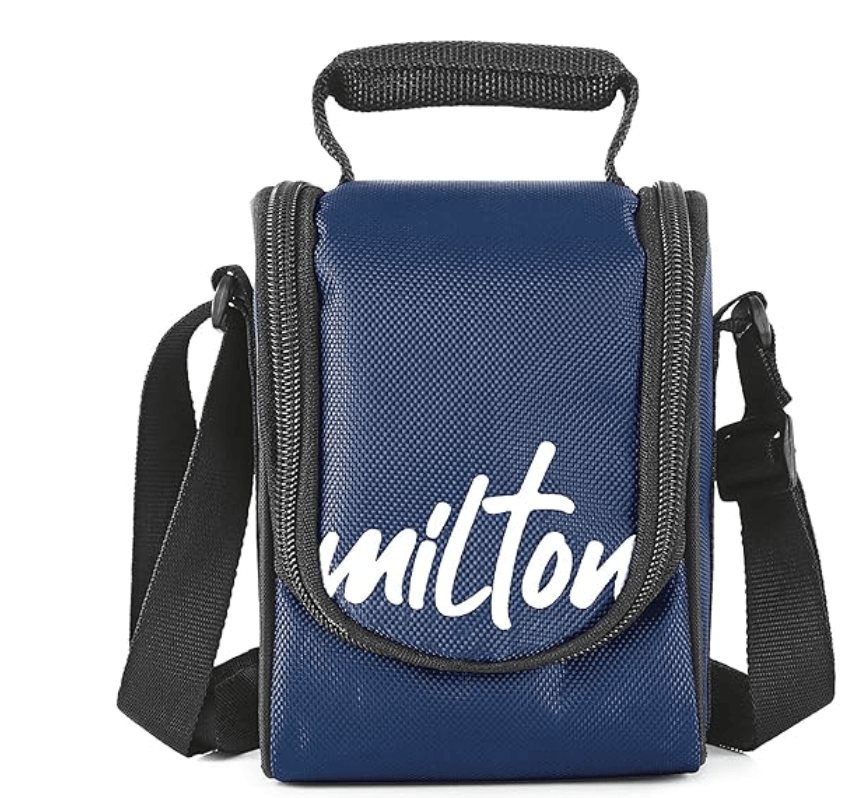 Milton Tasty 4 Stainless Steel Lunch Box with 4 Containers, (1 - 200 ml, 2 - 320 ml Each, 1 - 500 ml), Blue | Leak proof | Easy to carry | Stainless Steel | Odour Proof | Food Grade | Light Weight | Easy to Clean