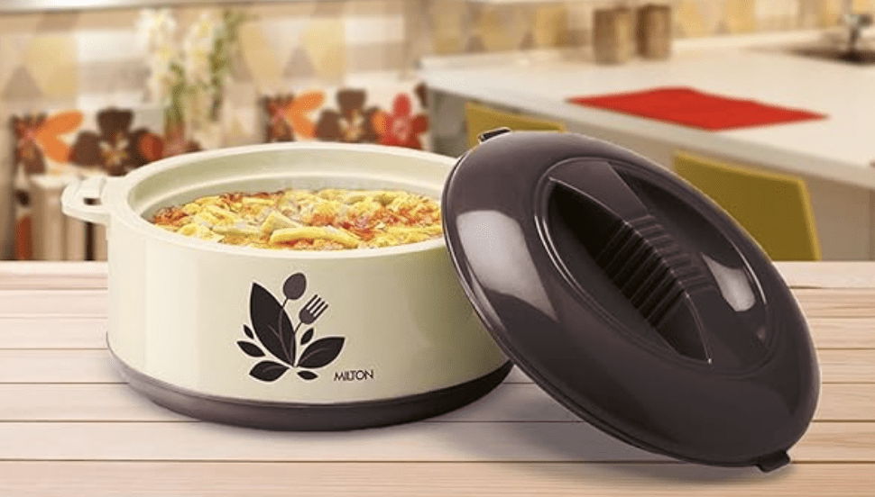 மில்டன் ஆர்க்கிட் 10000 இன்னர் ஸ்டீல் கேசரோல், 9.64 லிட்டர் | PU இன்சுலேட்டட் | BPA இல்லாதது | வாசனை இல்லாதது | உணவு தரம் | எடுத்துச் செல்ல எளிதானது | சேமிக்க எளிதானது | சப்பாத்திக்கு ஏற்றது | ரொட்டி | தயிர் தயாரிப்பாளர் 