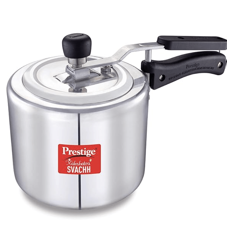 Prestige Nakshatra Plus Svachh 3 litre Aluminium Straight wall Inner Lid Pressure Cooker (Silver)