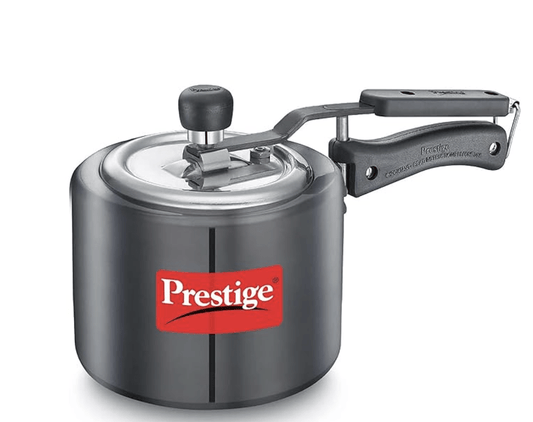 Prestige Nakshatra Duo Plus Svachh Hard Anodised Aluminium Pressure Cooker 2.0 L,Black
