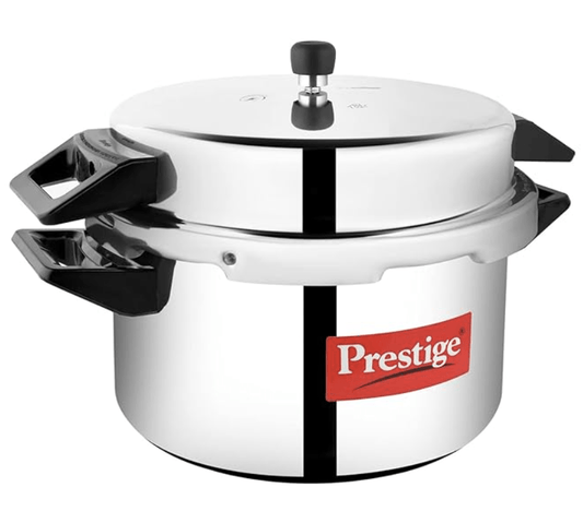 Prestige Popular Aluminium Outer Lid Pressure Cooker, 16 Liters, Silver