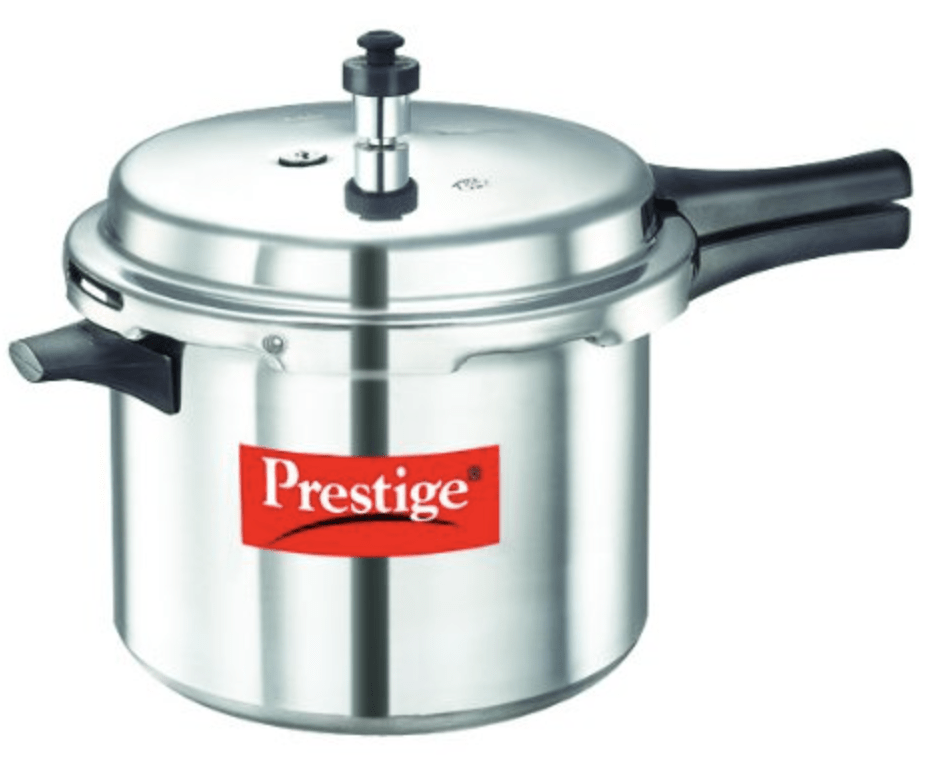 Prestige Popular Aluminium Outer Lid Pressure Cooker, 6.5 Litres (10024) - Silver, 6.5 Liter