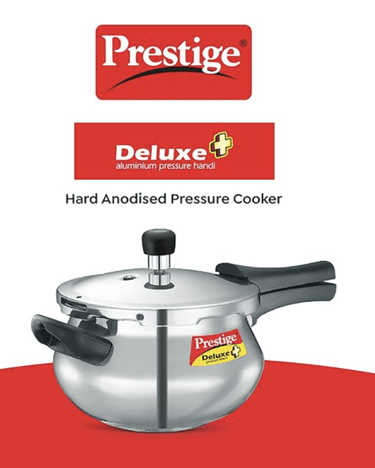 Prestige Deluxe Plus Aluminium Outer Lid Mini Pressure Handi, 3 Litre, Silver
