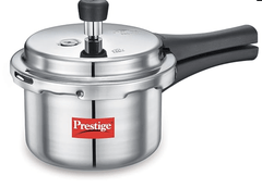 Prestige Popular Aluminium Outer Lid Pressure Cooker, 1.5 Litres, Silver-1
